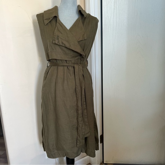 Anthropologie Hollis Tie-Front Trench Vest - Picture 4 of 9